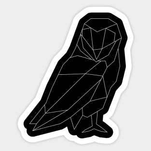 Abstract Geometrical Owl Sticker